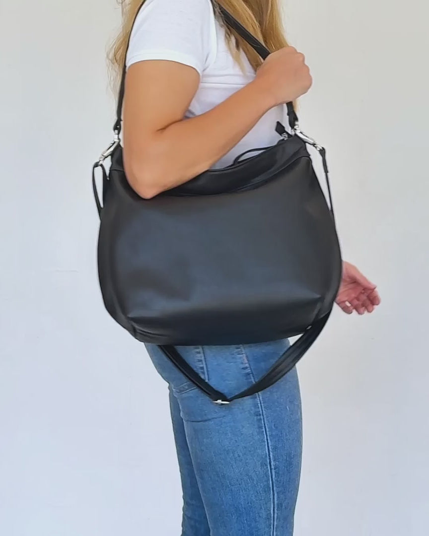 video of black helen hobo bag
