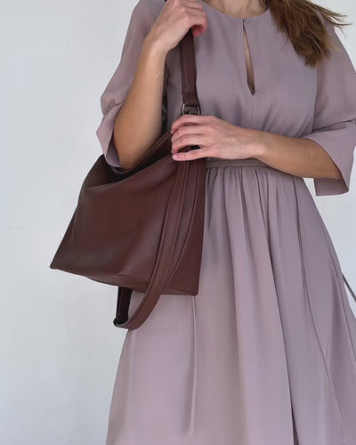 VIDEO OF BROWN HELEN HOBO BAG